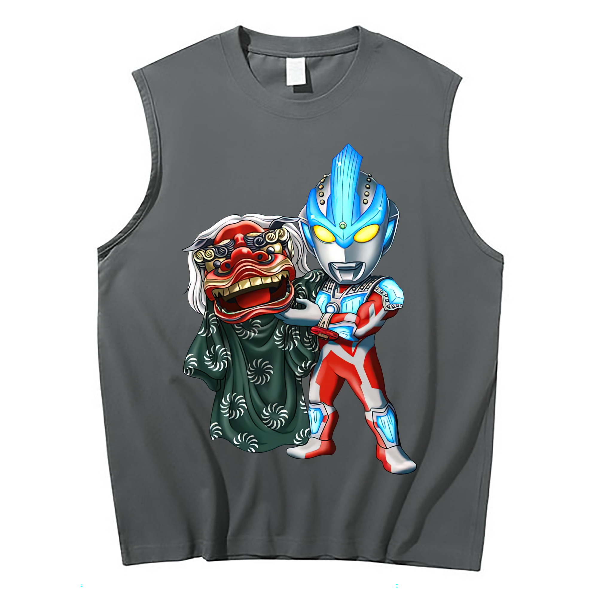 （画像用） ウルトラマン Ultraman コットン100％タンクトップ（フロントプリント）